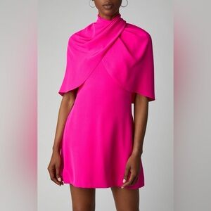 Brandon Maxwell | Pink Silk Mini Dress, 0